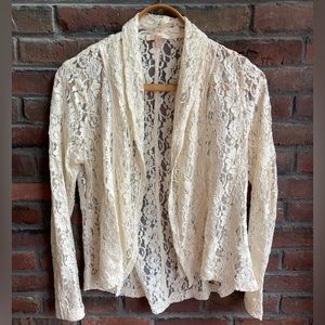 LACE TOP Cardigan Large